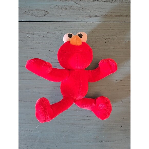 Sesame Street Elmo 10" Poseable Plush Doll Stuffed Doll Poses Children's Red Toy - Picture 4 of 8